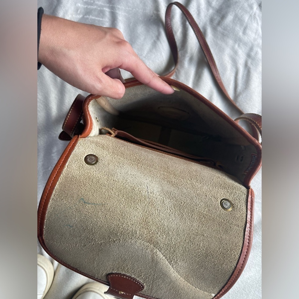 Vintage DOONEY & BOURKE Leather Handle Satchel Shoulder Bag Crossbody - Picture 10 of 15